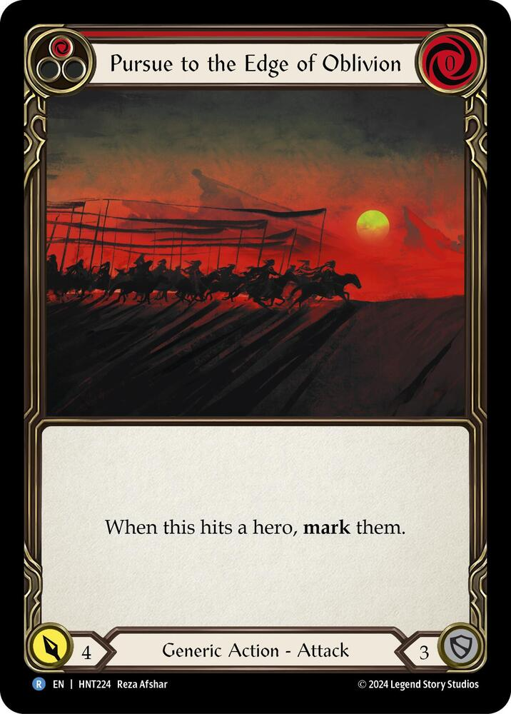 Pursue to the Edge of Oblivion (Red) - The Hunted
