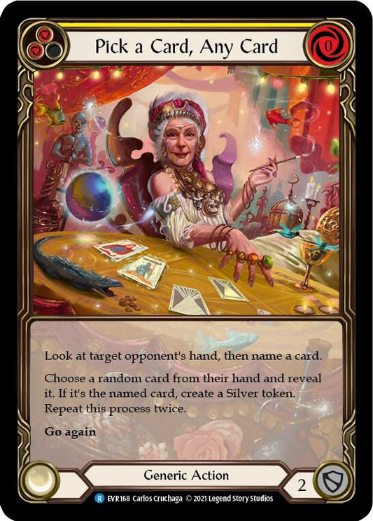 Pick a Card, Any Card (Yellow) - Everfest (EVR)