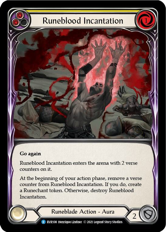 Runeblood Incantation (Yellow) - Everfest (EVR)