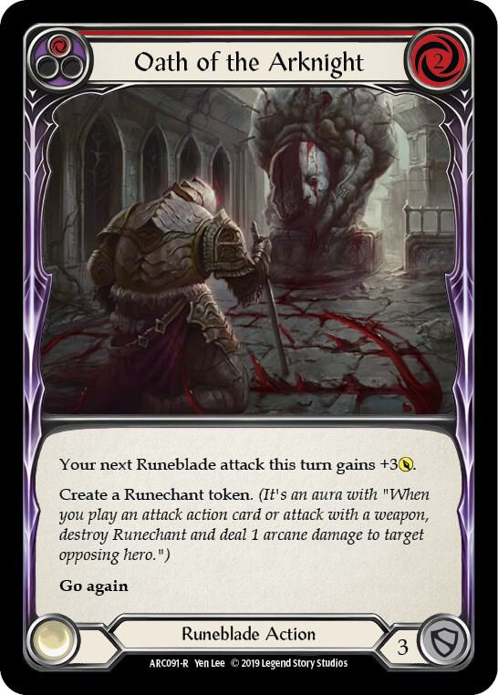 Oath of the Arknight (Red) - Arcane Rising (ARC)
