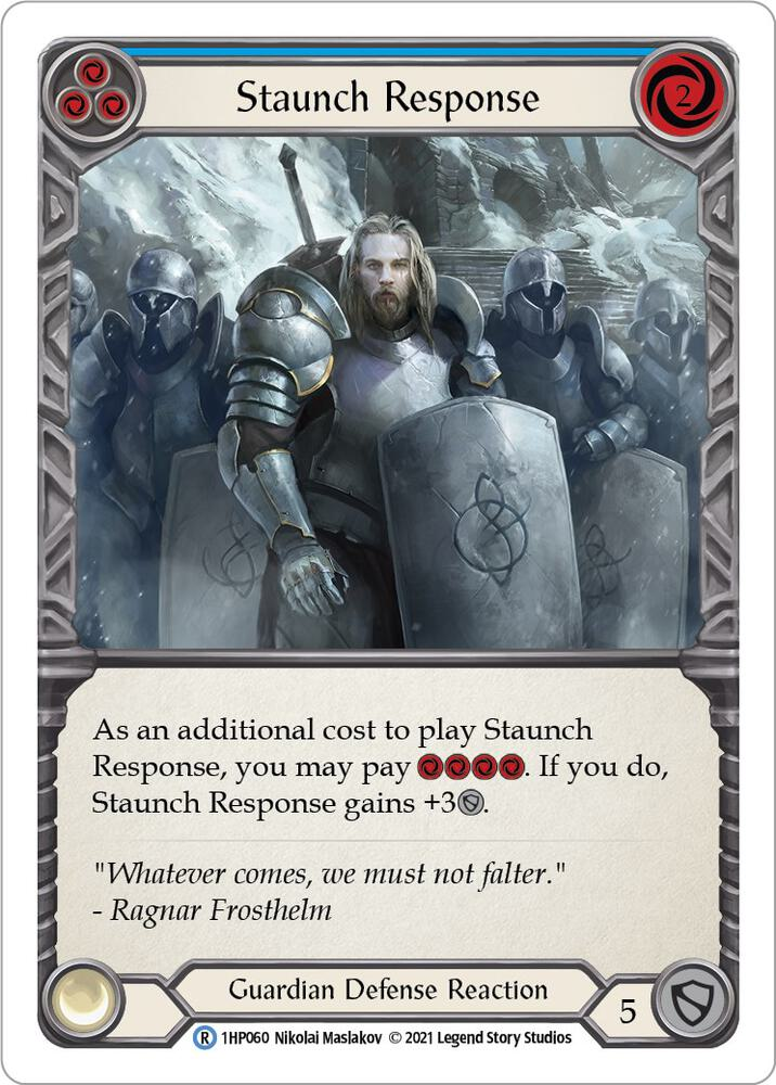 Staunch Response (Blue) - History Pack Vol.1 (1HP)