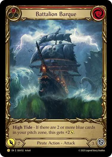Battalion Barque (Red) (Treasure) - High Seas
