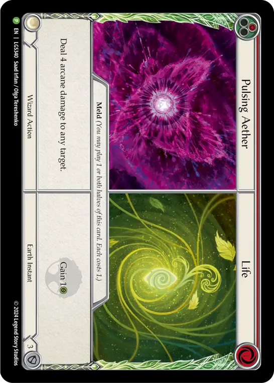 Pulsing Aether // Life - LGS340 - Flesh and Blood: Promo Cards (PR)