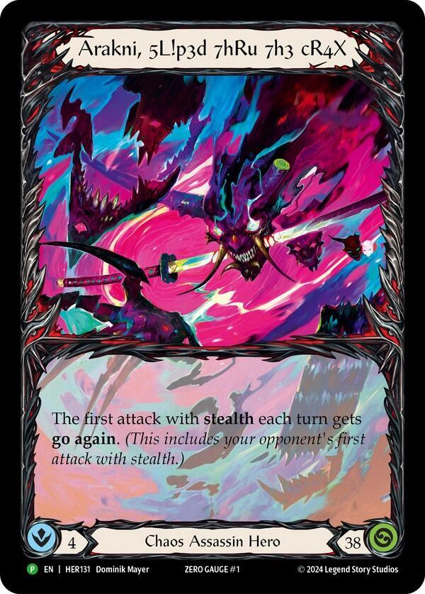 Arakni, 5L!p3d 7hRu 73h cR4X - Flesh and Blood: Promo Cards (PR)