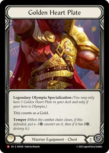Golden Heart Plate - Super Slam (SUP)
