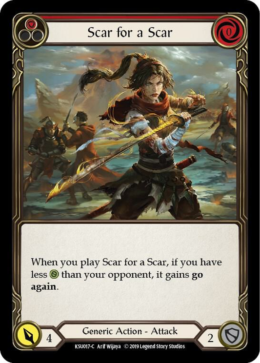 Scar for a Scar (Red) - Hero Deck: Katsu (KSU)