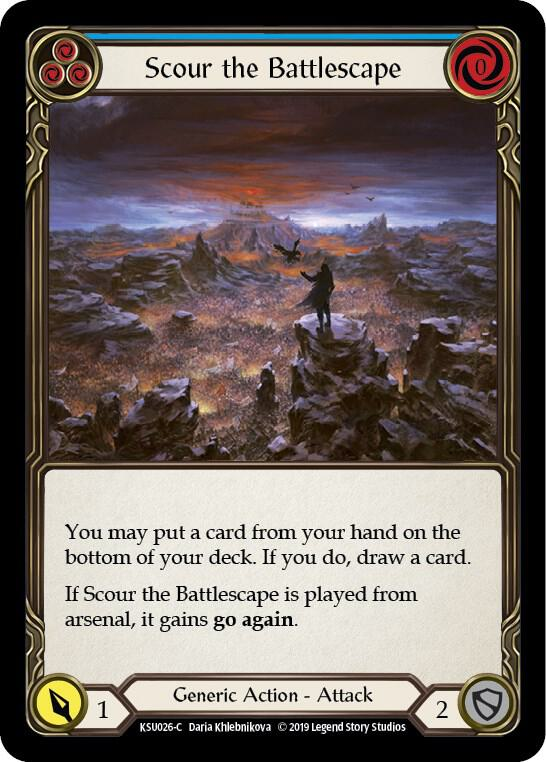 Scour the Battlescape (Blue) - Hero Deck: Katsu (KSU)