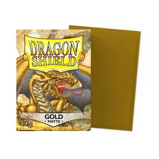 Gold - Matte Sleeves - Standard Size