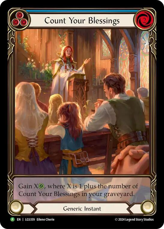 Count Your Blessings (Blue) - Rosetta (ROS) - LGS359 - Flesh and Blood: Promo Cards (PR)