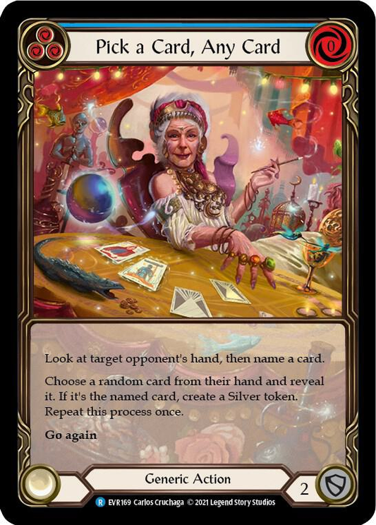 Pick a Card, Any Card (Blue) - Everfest (EVR)