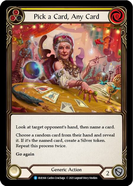 Pick a Card, Any Card (Yellow) - Everfest (EVR)