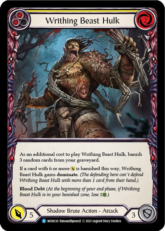 Writhing Beast Hulk (Yellow) - Monarch (MON)