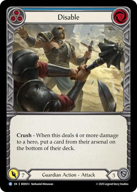Disable (Blue) - Welcome Deck Bravo (BDD)