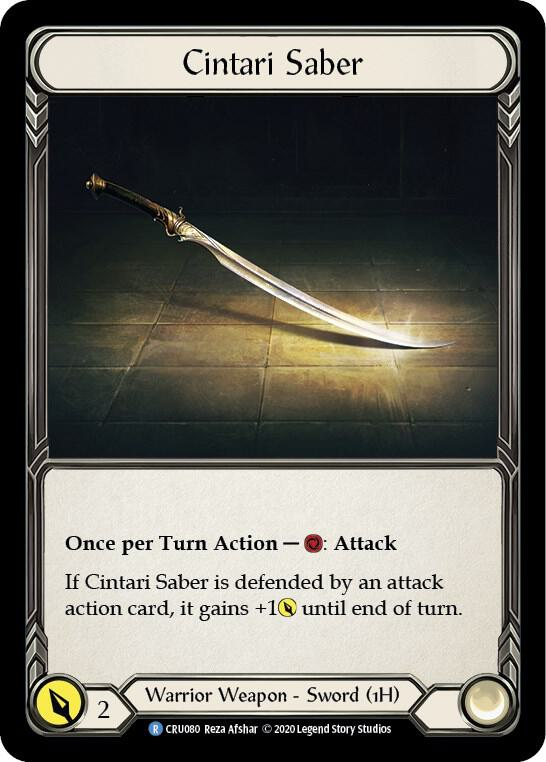 Cintari Saber - Crucible of War (CRU)