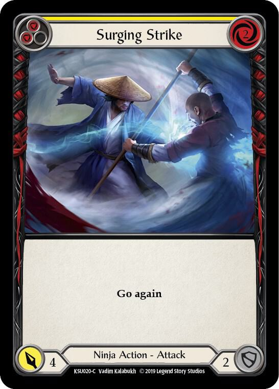Surging Strike (Yellow) - Hero Deck: Katsu (KSU)
