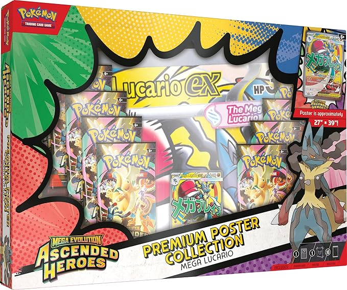 Premium Poster Collection Mega Lucario - Ascended Heroes Pokemon TCG