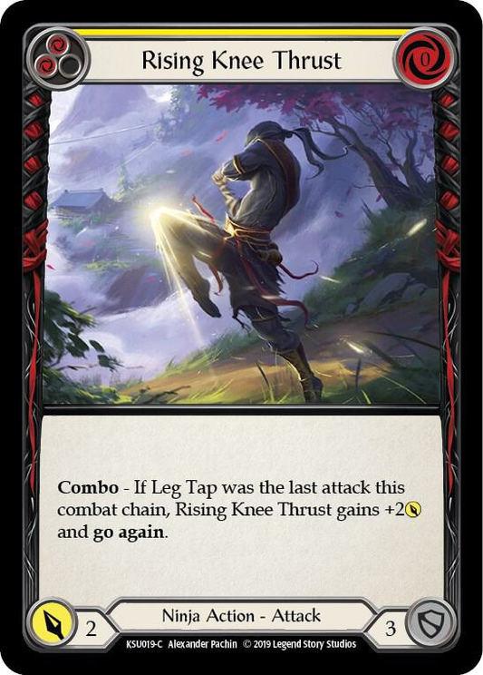 Rising Knee Thrust (Yellow) - Hero Deck: Katsu (KSU)