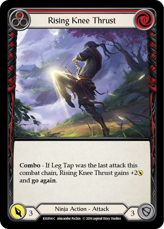 Rising Knee Thrust (Red) - Hero Deck: Katsu (KSU)